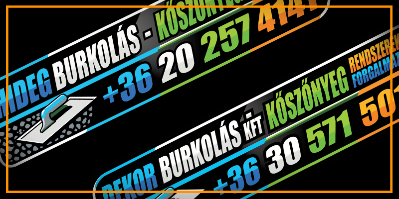 Burkoló vállalkozás reklámgrafika és járműdekoráció látványterv